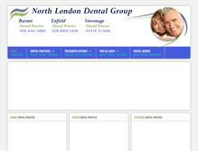 Tablet Screenshot of northlondondentalgroup.co.uk